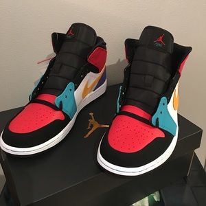 Air Jordan 1 Mid Multicolor